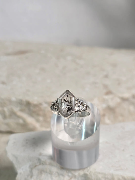 Herkimer Size 6 Sterling Silver ring