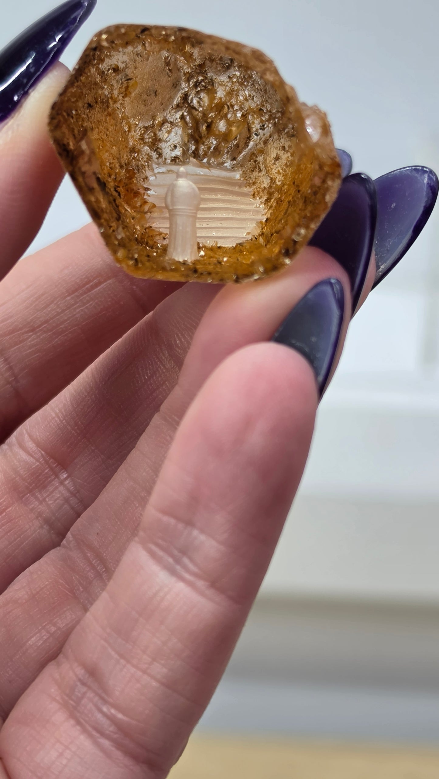 Handcrafted internally etched Quartz Seer Stones