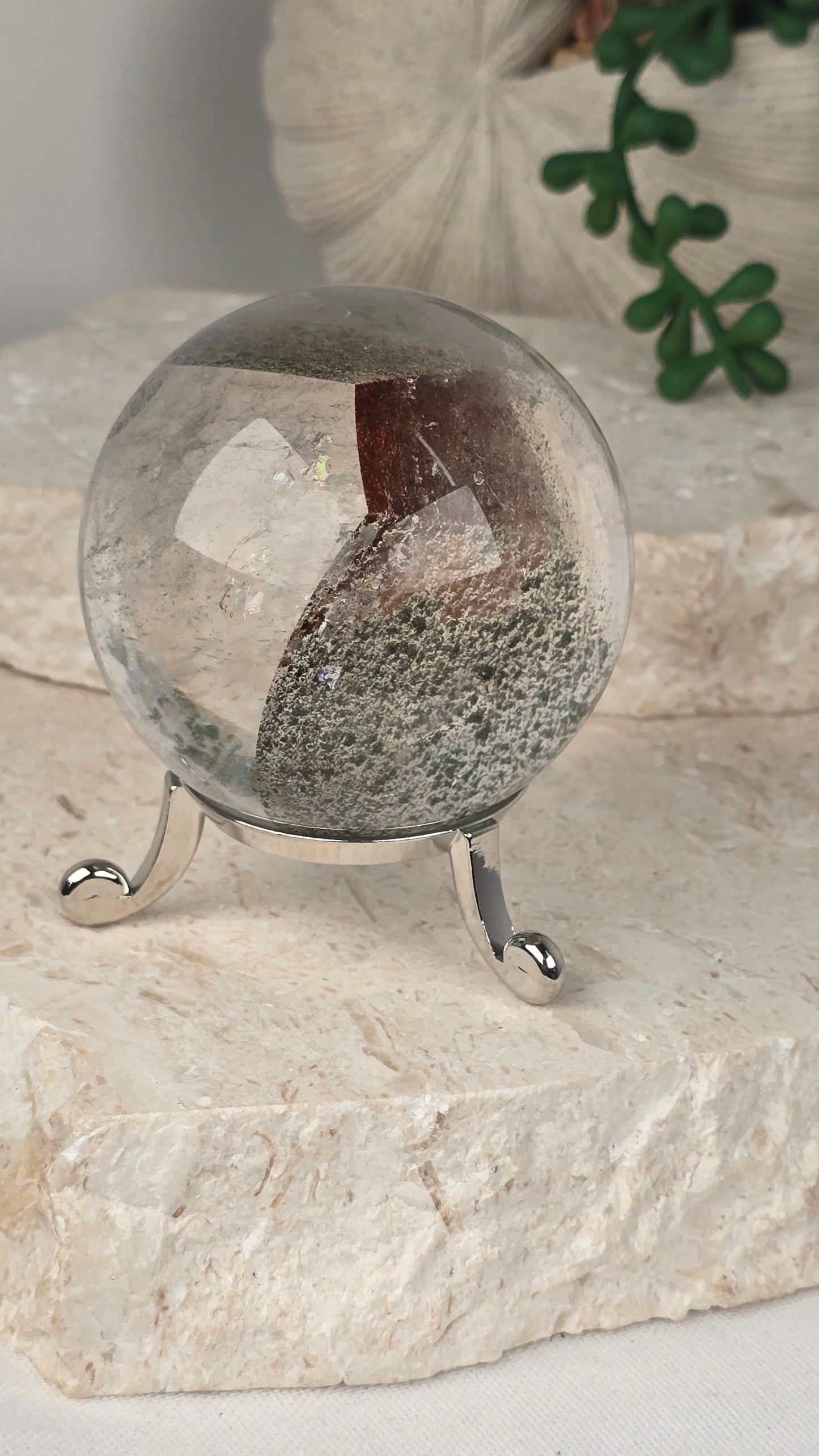 AAA Grade Garden Quartz Sphere