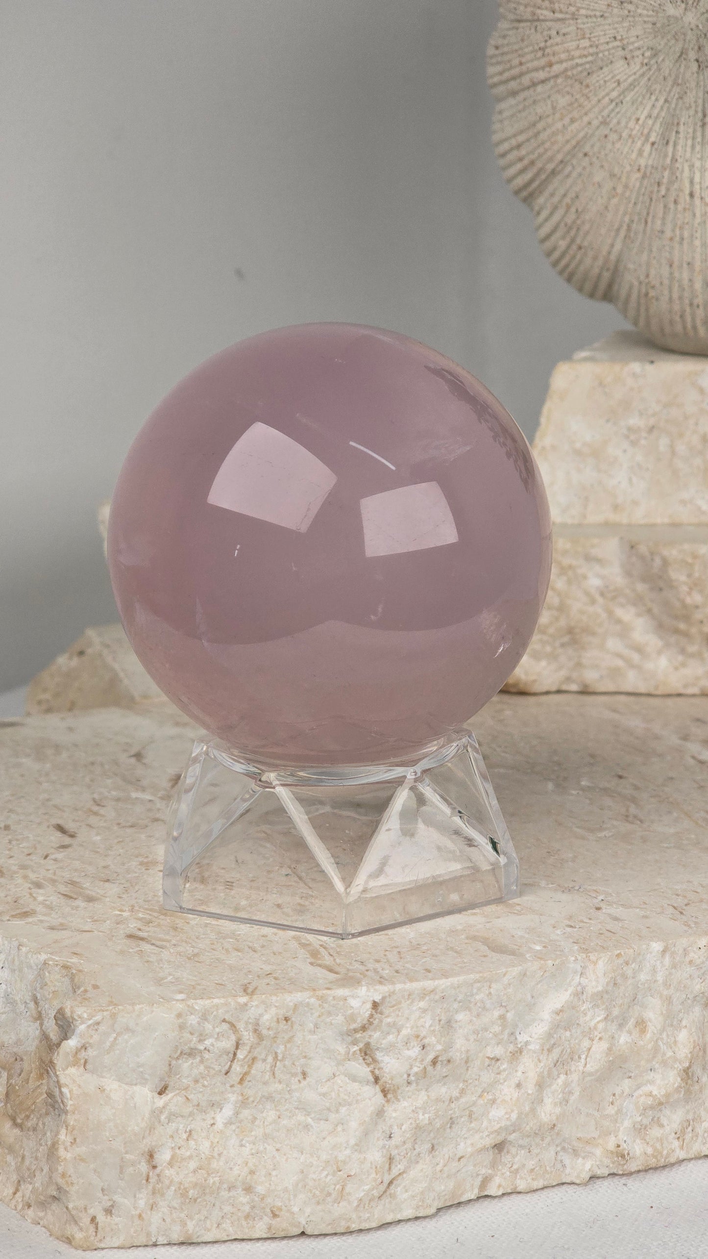 Purple Rose Quartz Sphere