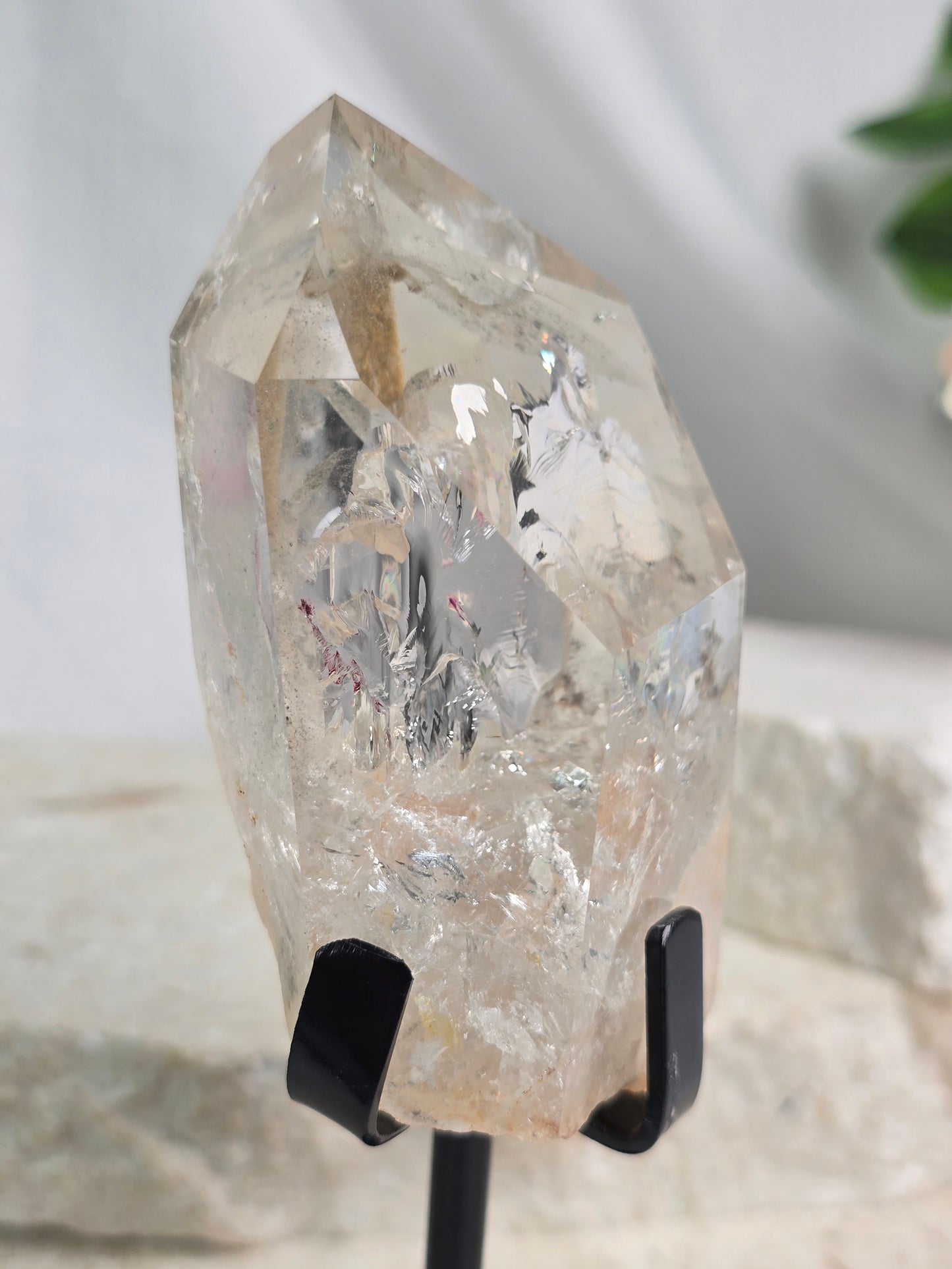 Garden Quartz Point on Stand