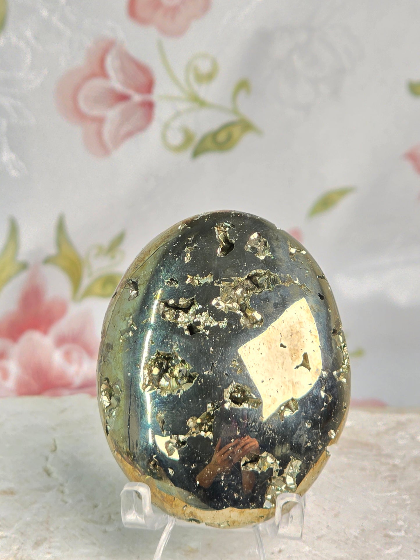 Pyrite Palm Stone