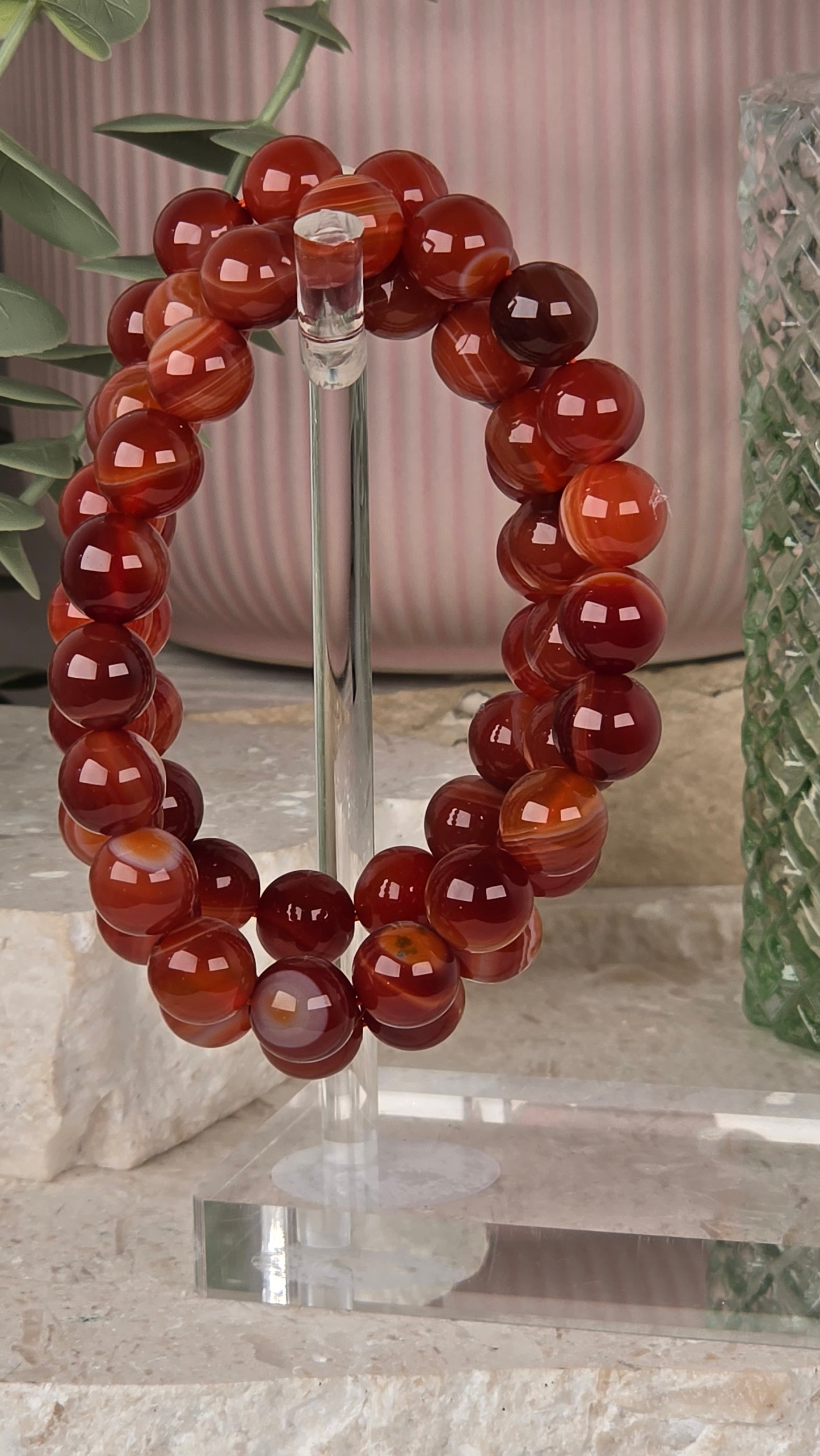 Carnelian 8mm bracelet