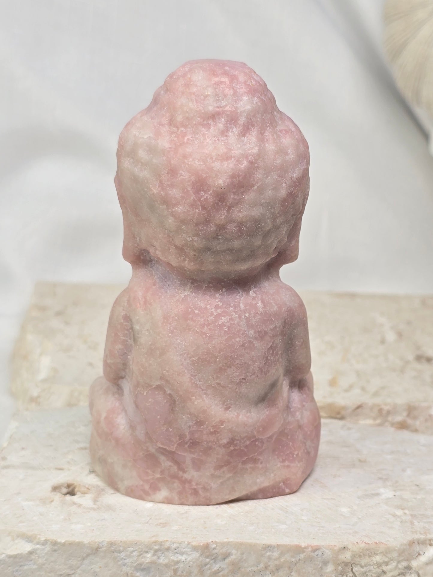 Large Pink Opal Buddha