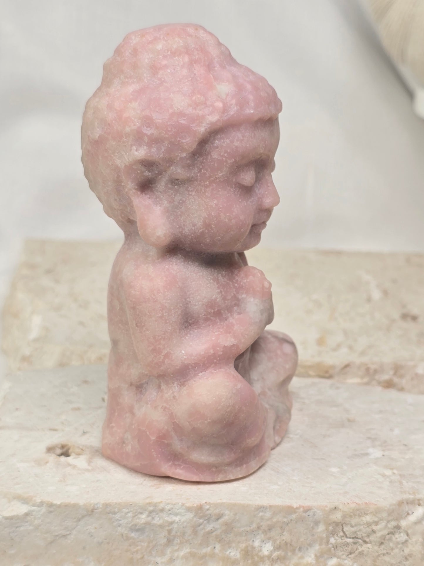 Large Pink Opal Buddha