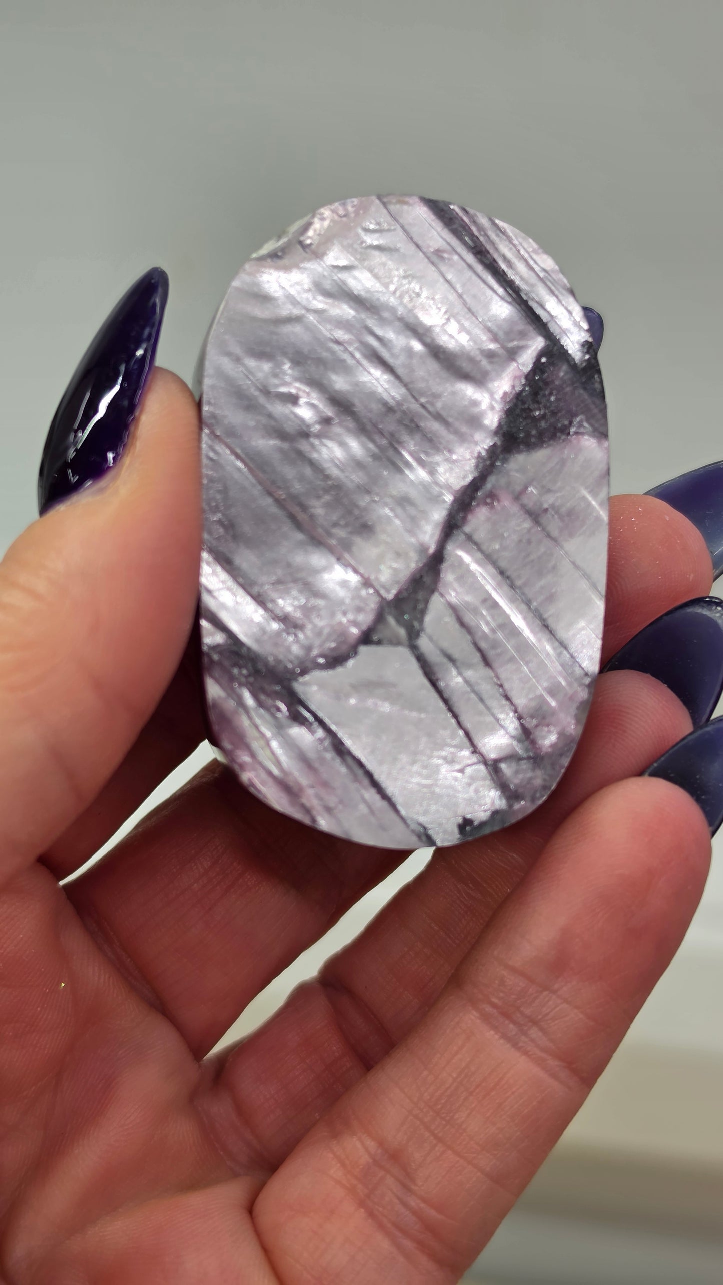 Purple Mica Palm Stones