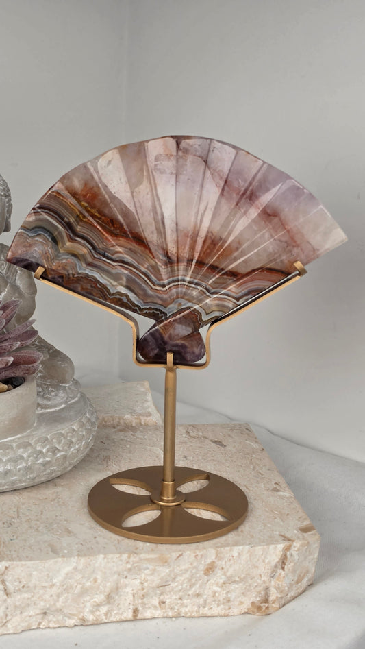 Amethyst Agate Fan