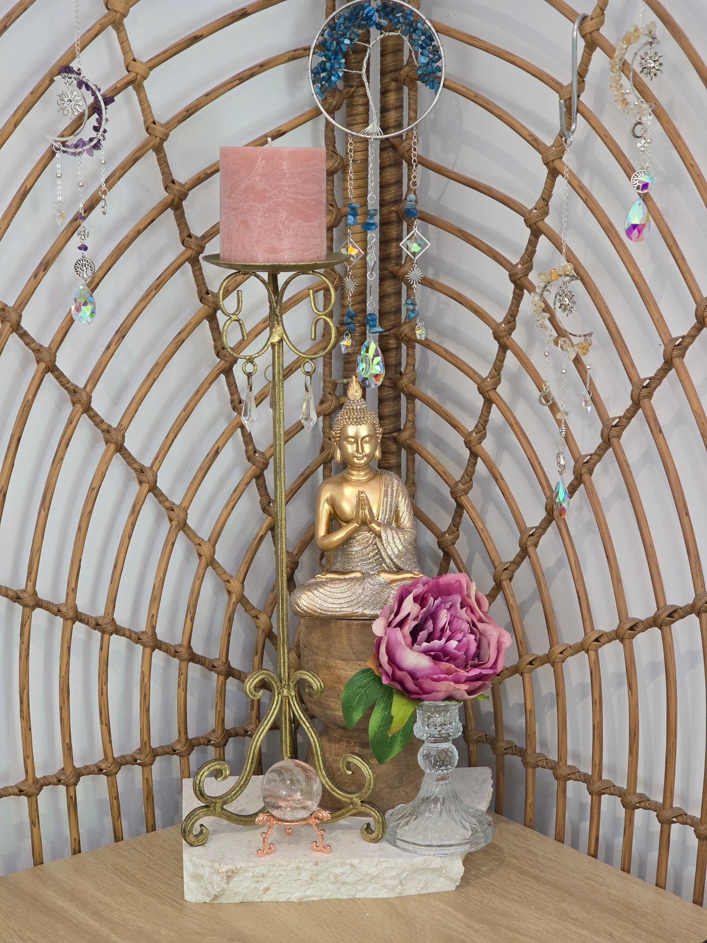 Gold Resin Thai Sitting Buddha