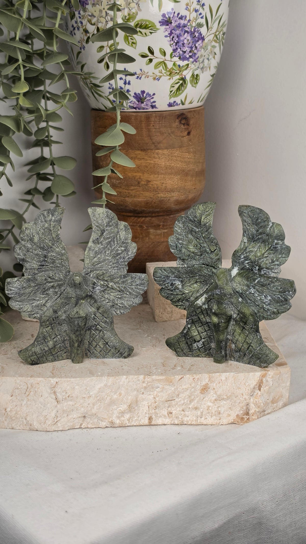 Nephrite Jade Seraphim Goddess