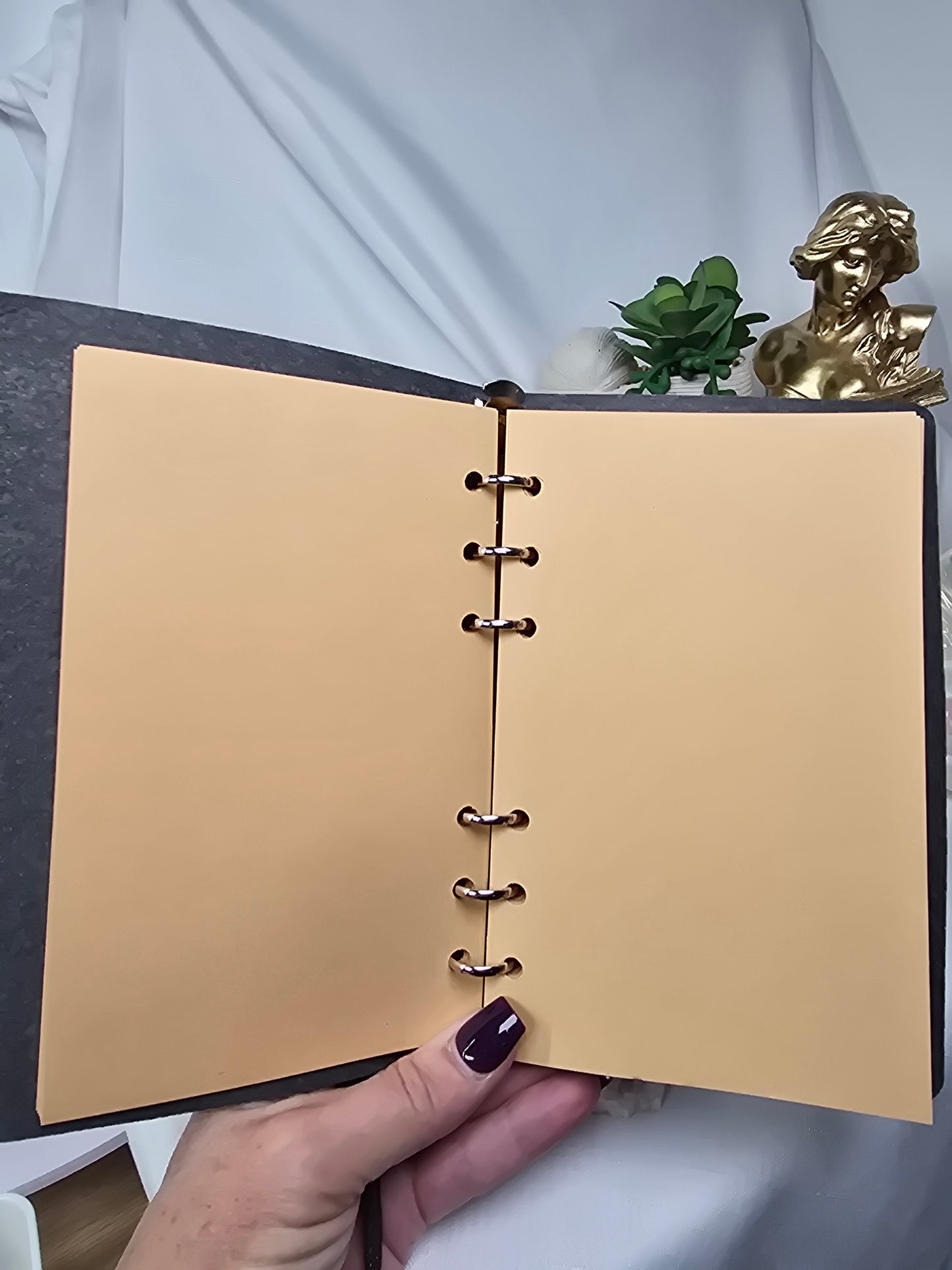Peacock Design Leather Grimoire