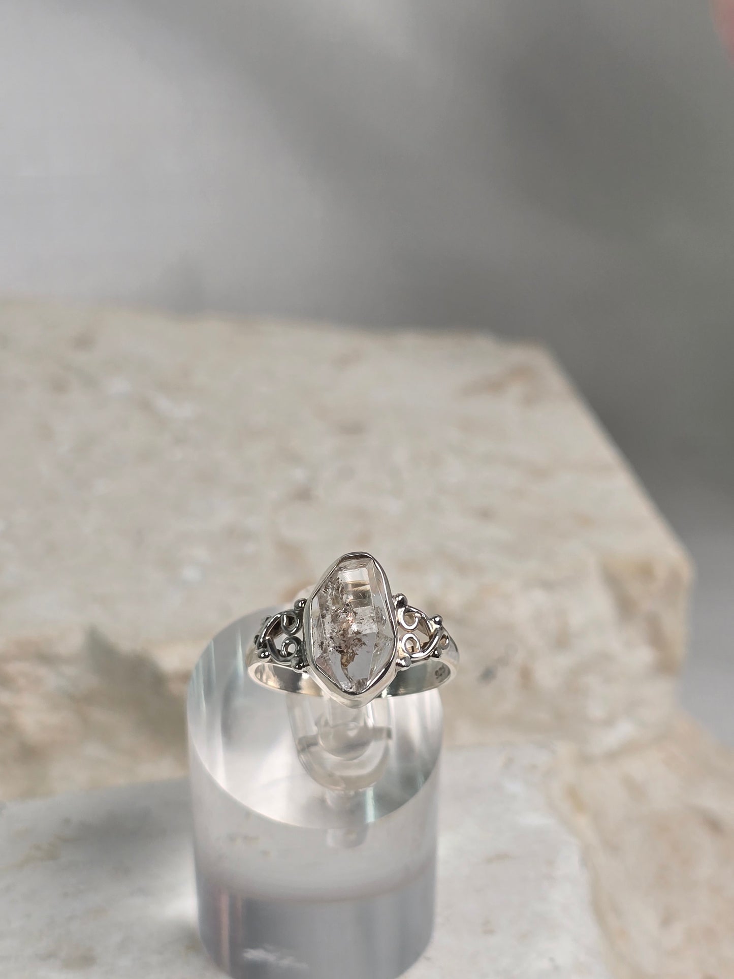 Herkimer Size 7 Sterling Silver ring