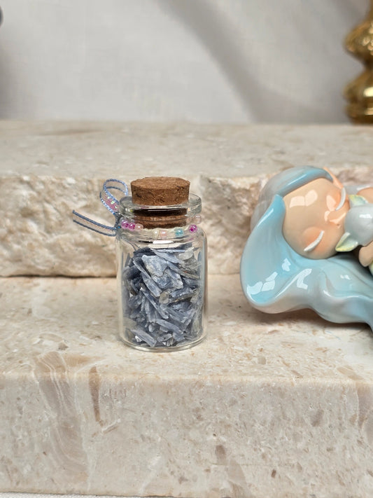 Blue Kyanite Chip Jar
