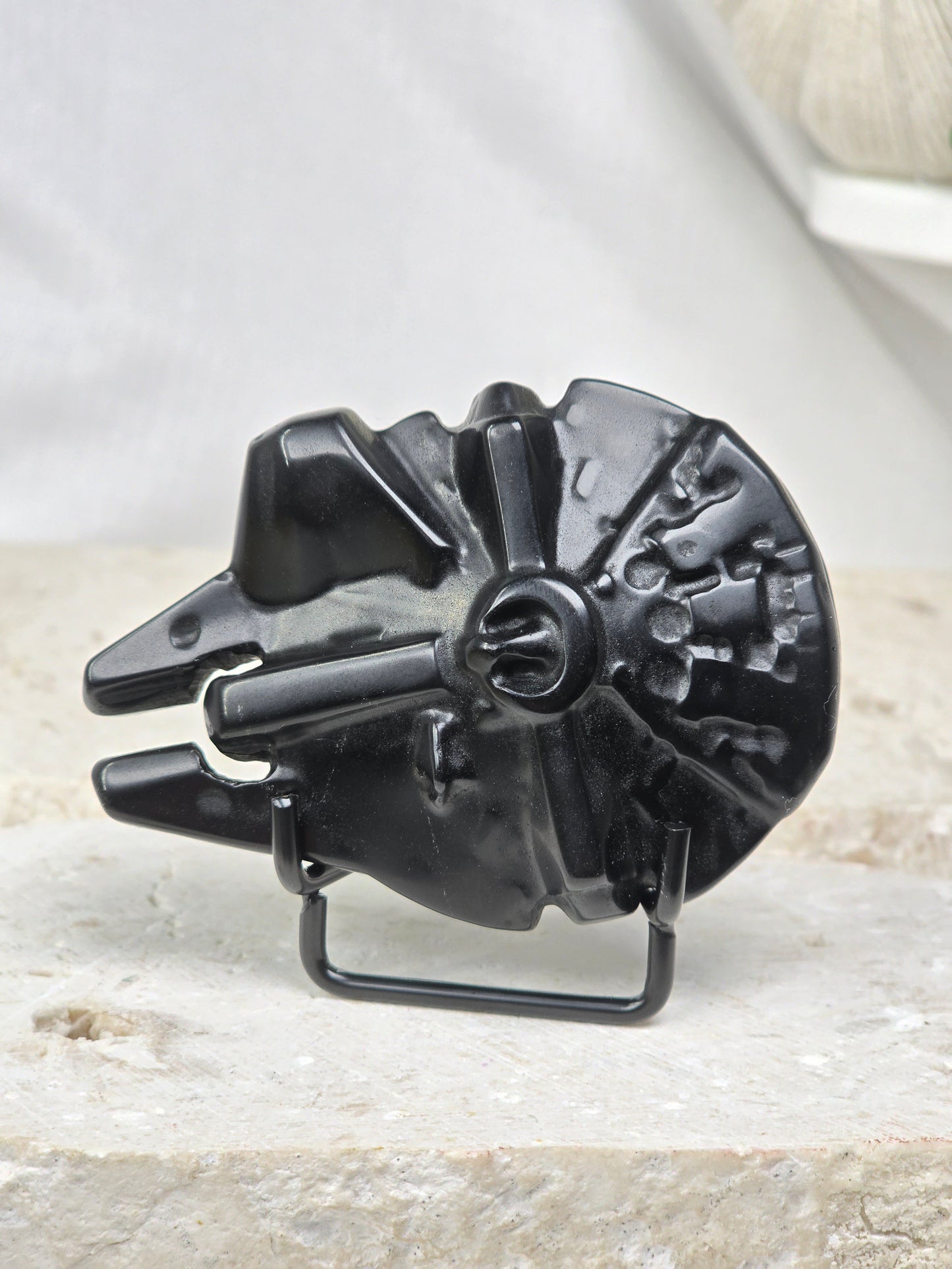 Obsidian Millennium Falcon & stand