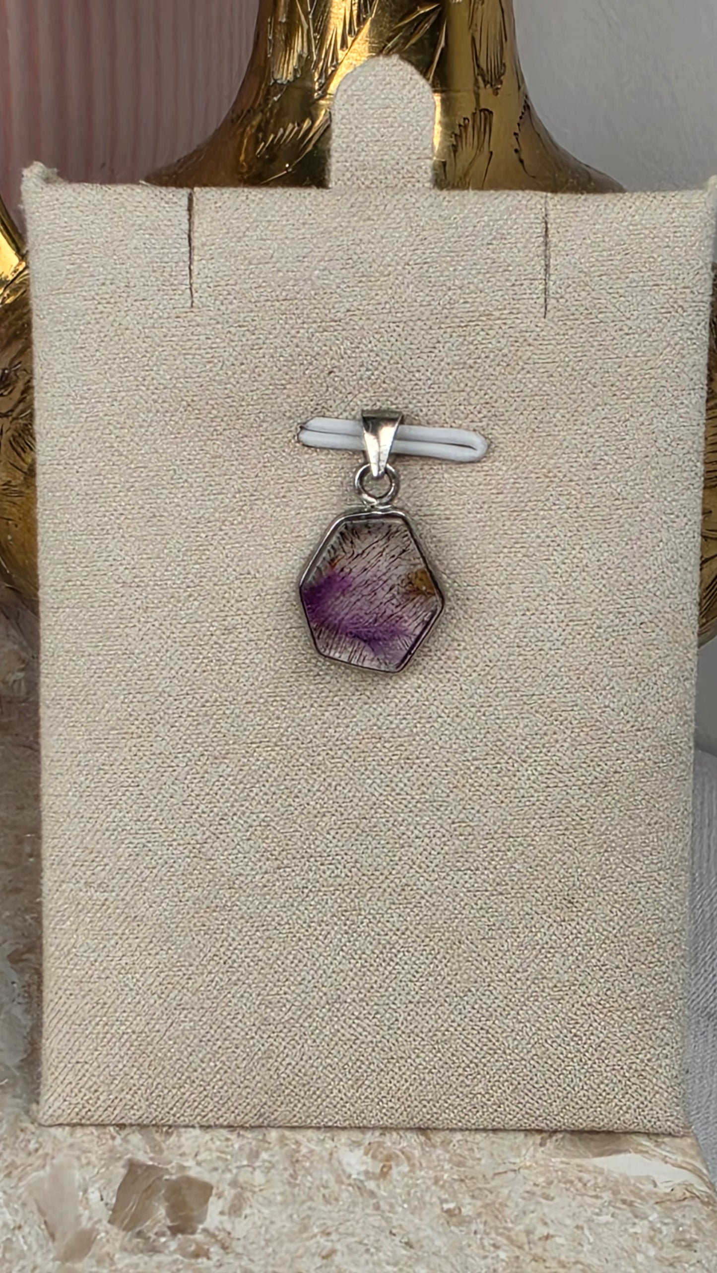 Super 7 Sterling Silver Pendant
