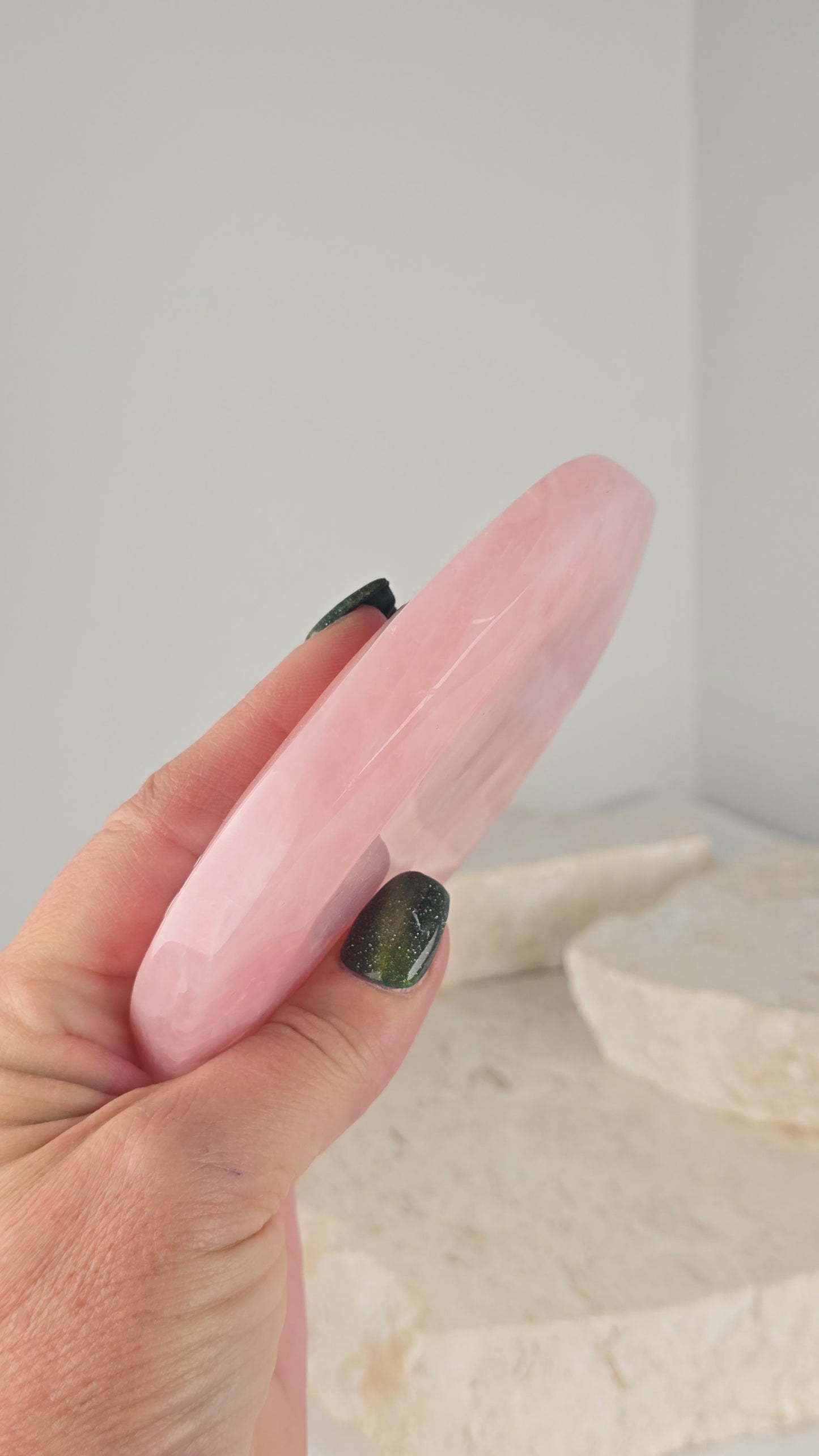 Mozambique Rose Quartz Plate