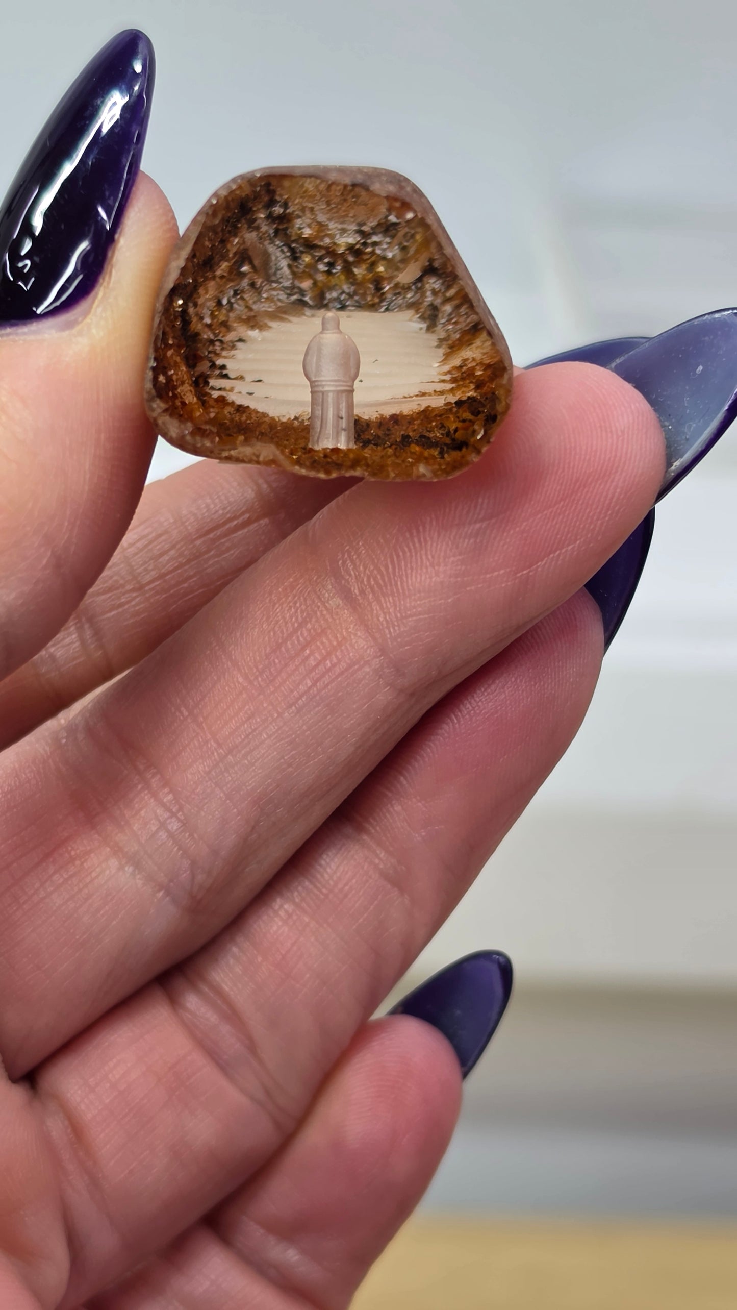 Handcrafted internally etched Quartz Seer Stones