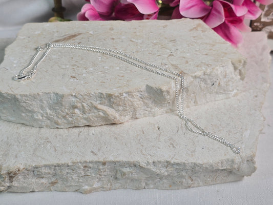40cm Sterling Silver Curb Link Chain