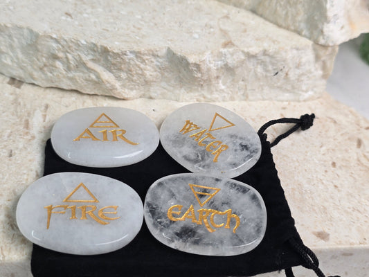 Clear Quartz Altar Stone set