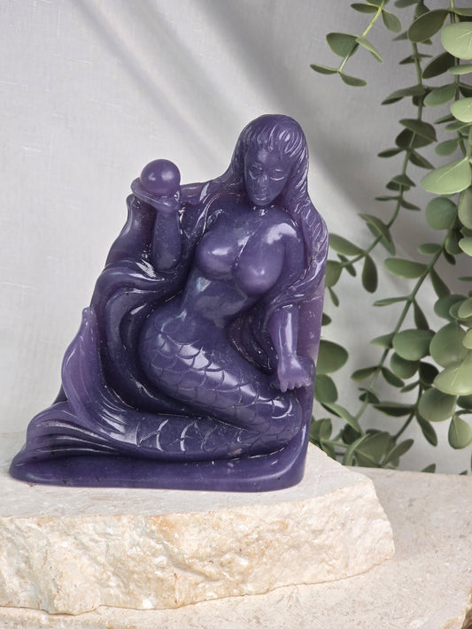 Lepidolite Mermaid large