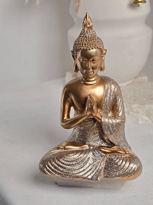 Gold Resin Thai Sitting Buddha