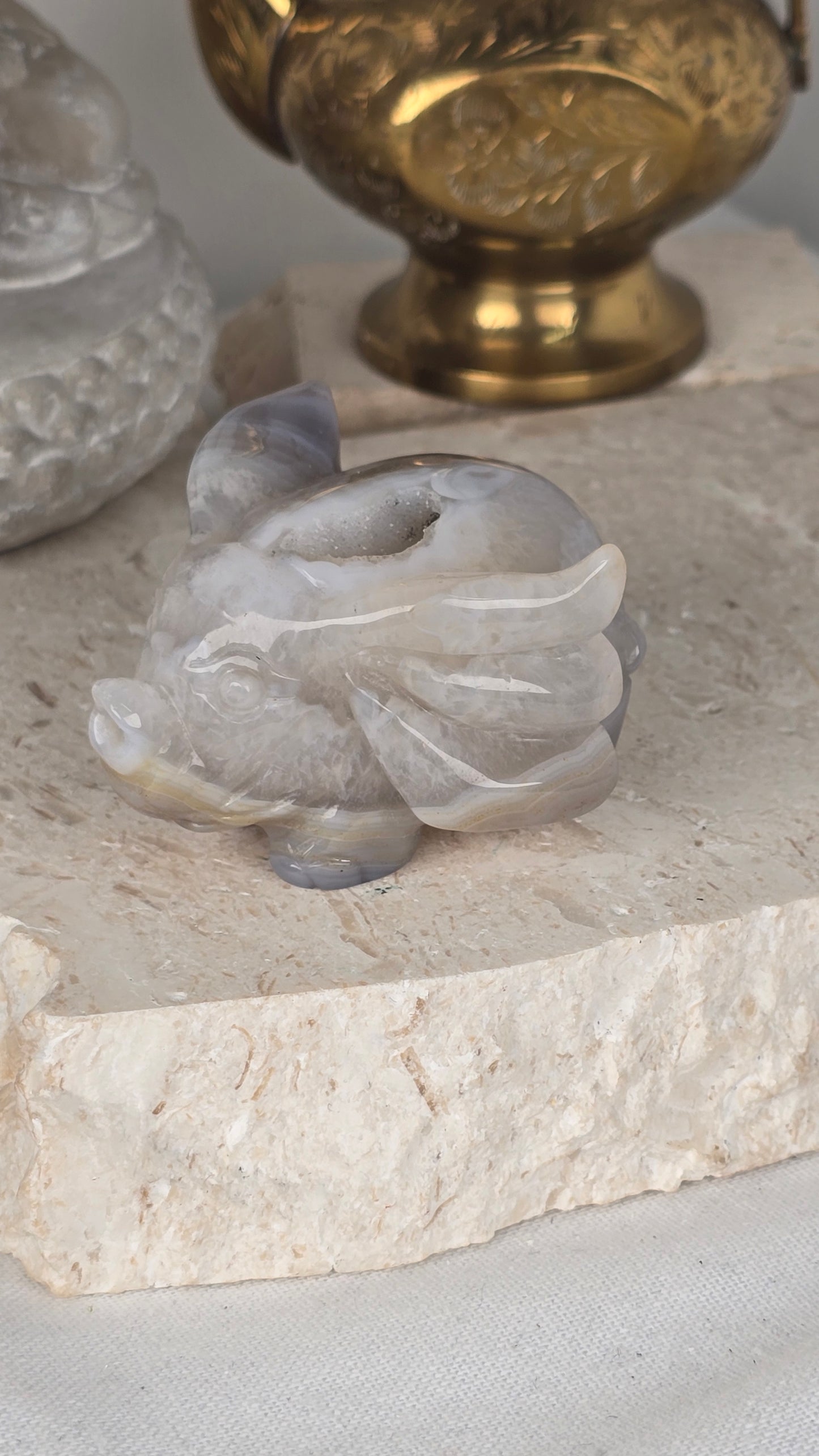 Druzy Agate Elephant