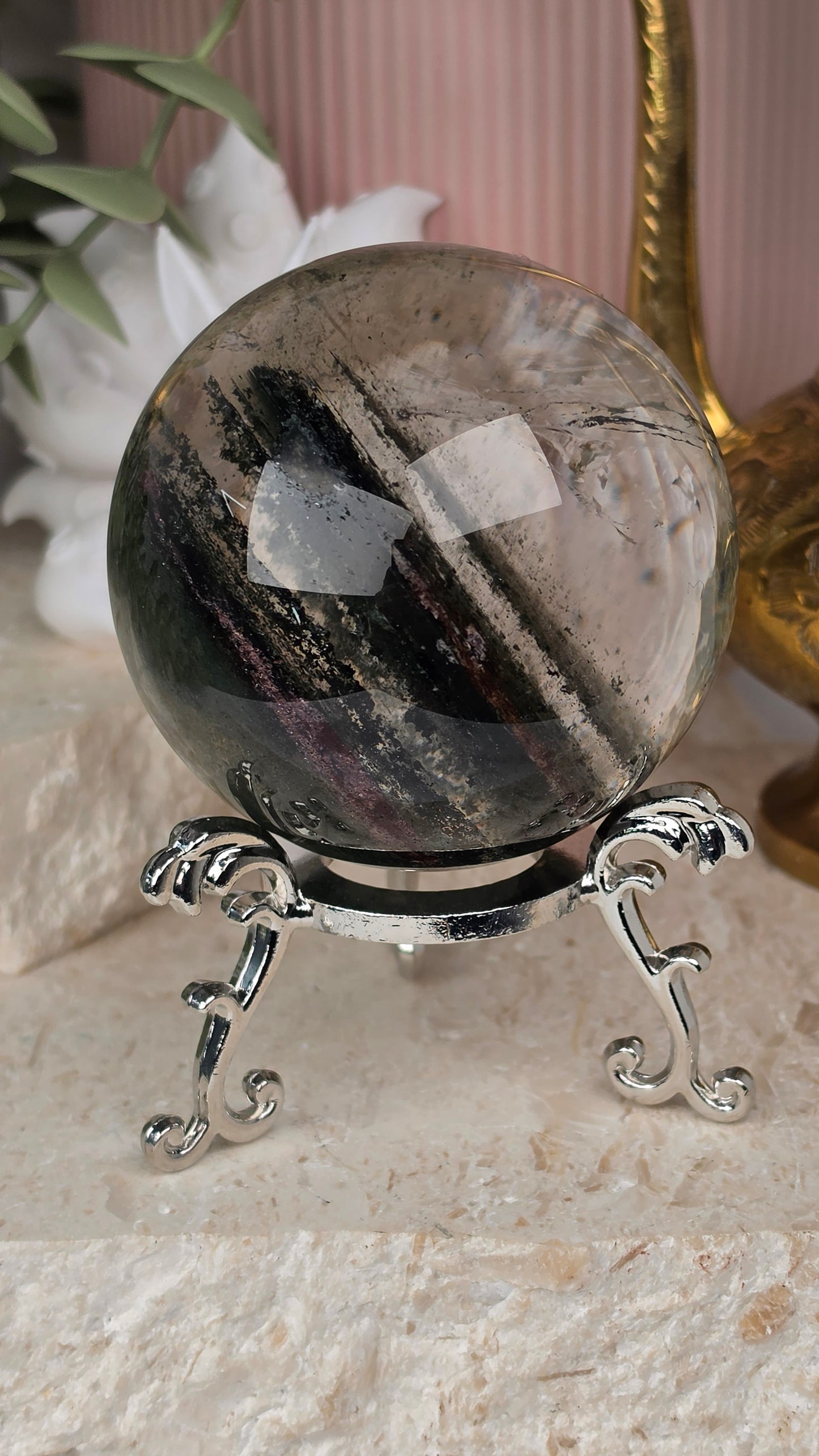 AAA Grade Garden Quartz Sphere