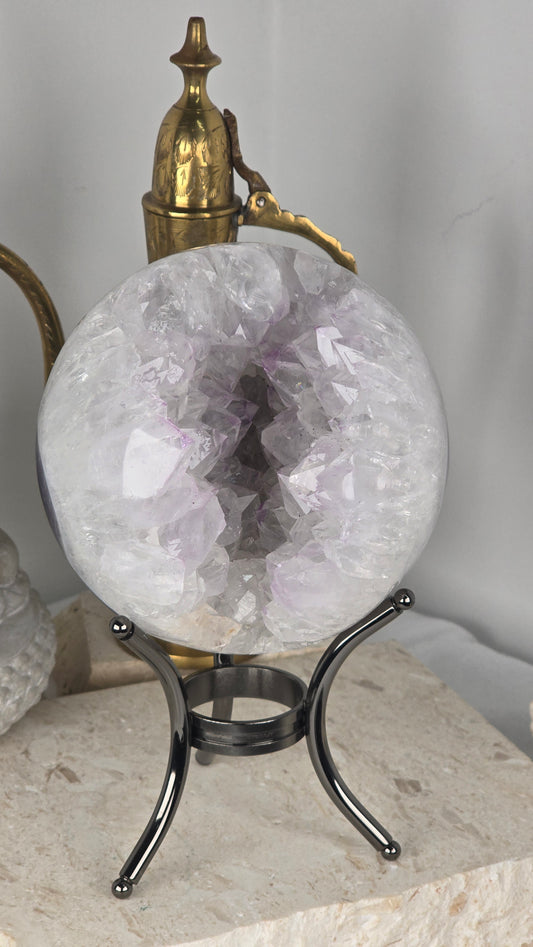 AAA Grade Brazilian Amethyst Agate Cluster Large Sphere