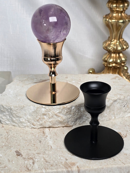 Short Metal Candle stick Sphere stand