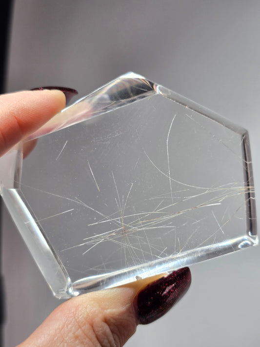 Collectors Grade Silver Rutile Clear Quartz Freeform