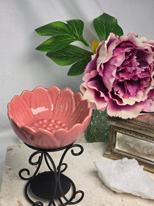 Ceramic Flower Wax/oil Burner