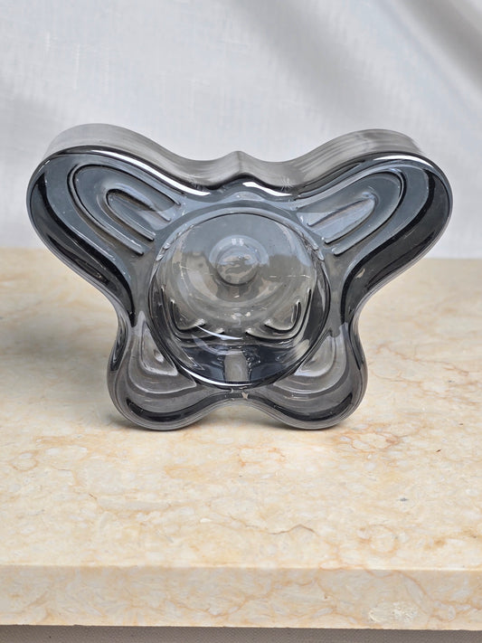 Glass Butterfly Cube Candle Holder/Sphere Stand