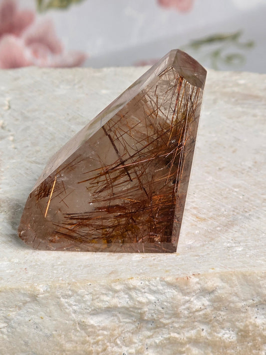 Smoky Quartz Copper Rutile Freeform