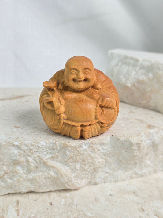Sandlewood Happy Buddha