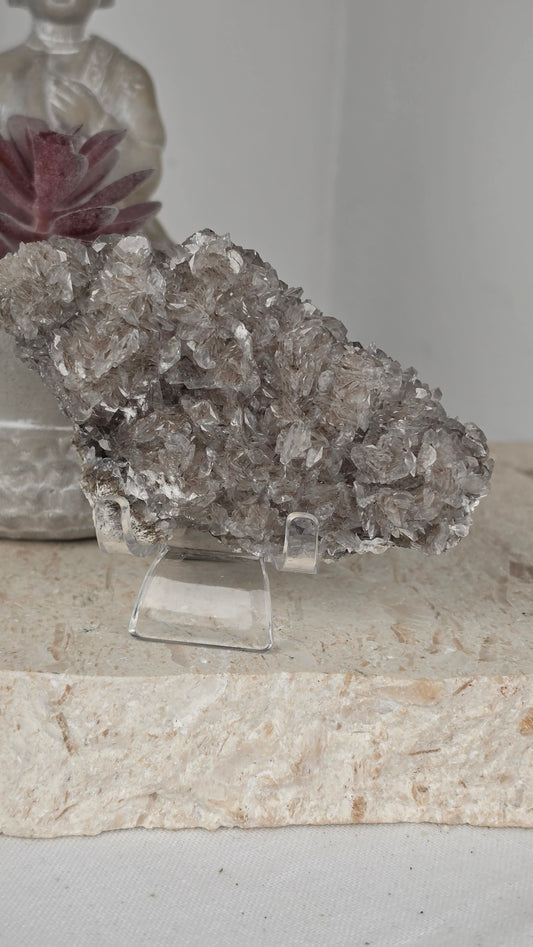 Silver Flower Calcite