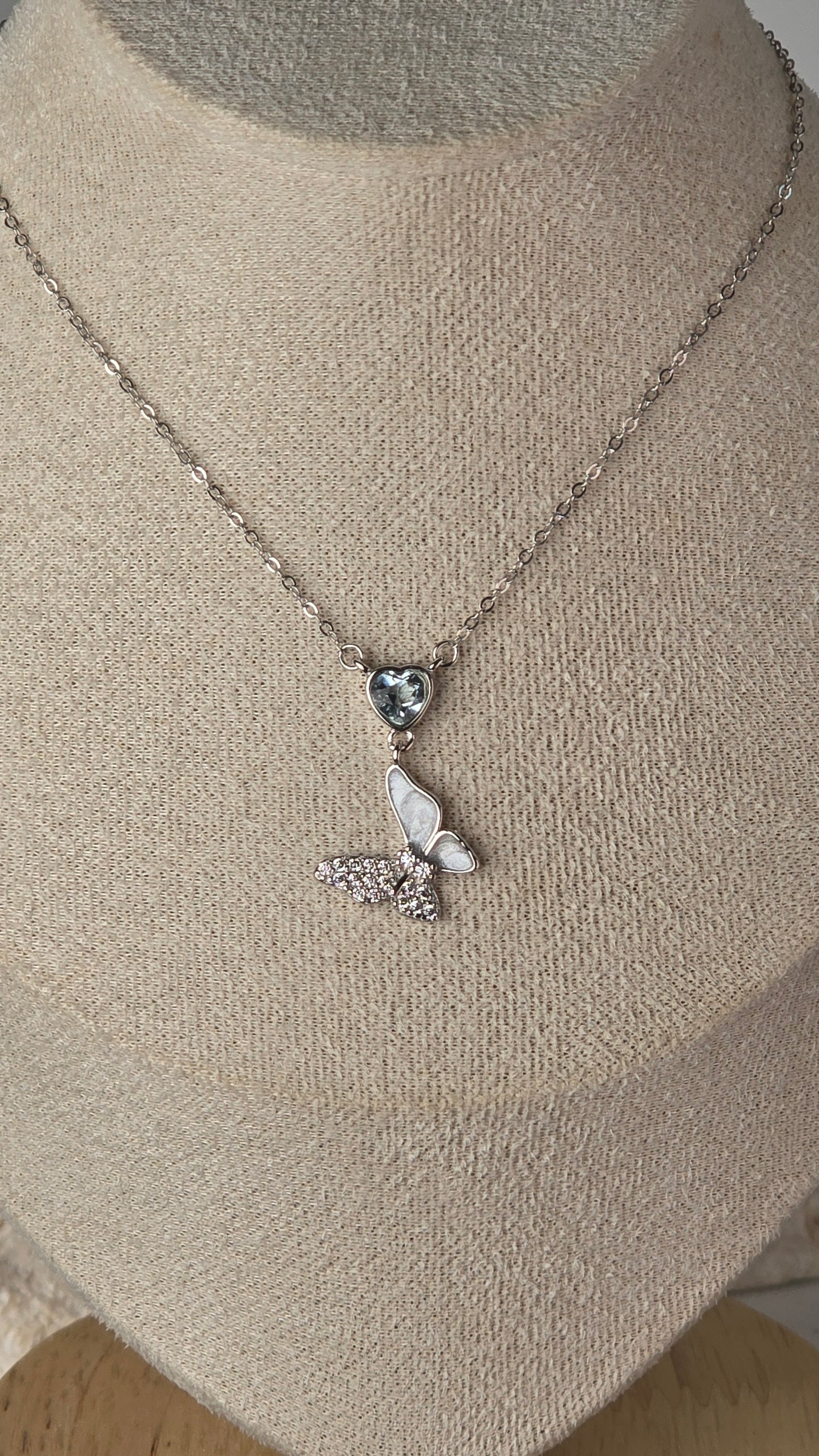Blue Topaz Pendant Sterling Silver set & sterling silver necklace