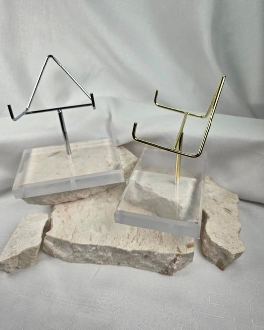 XL Solid Acrylic Base Specimen/Slab Stand