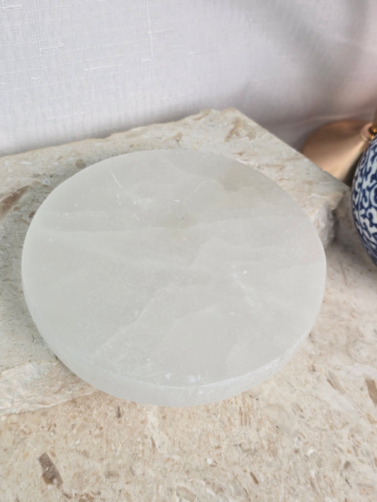 Round Selenite Charging Plate