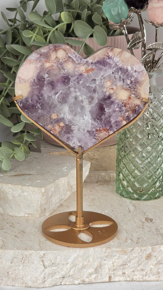Pink Amethyst Heart