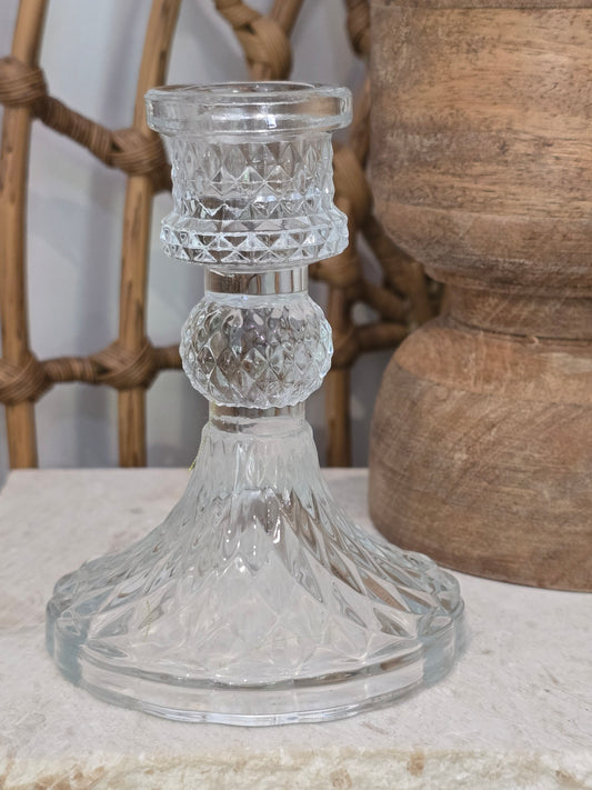 Cut Glass Candlestick