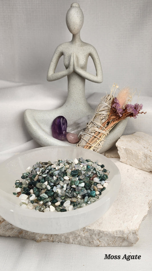 Moss Agate Chips