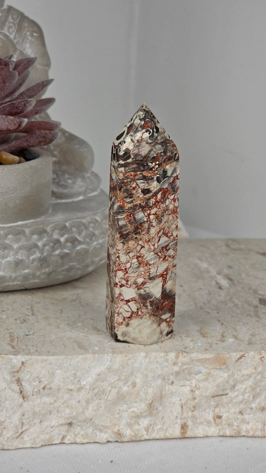 Indonesian Money Agate Tower
