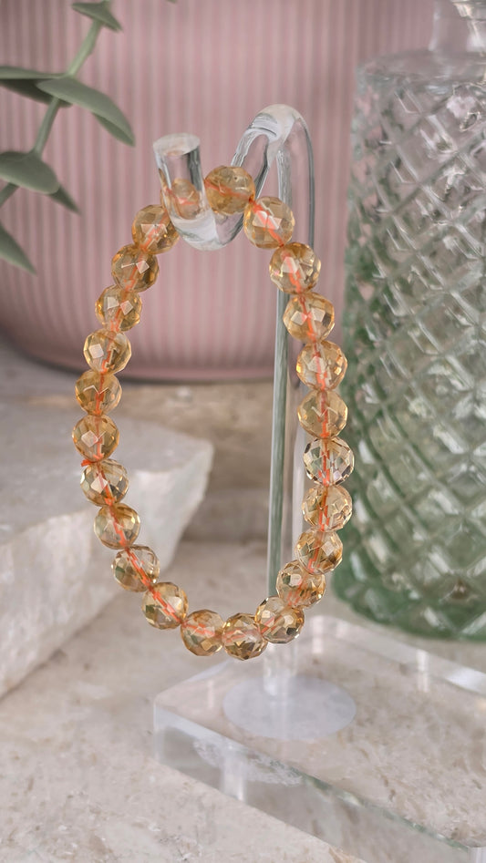 HoneyCitrine faceted Bracelet AAA Grade