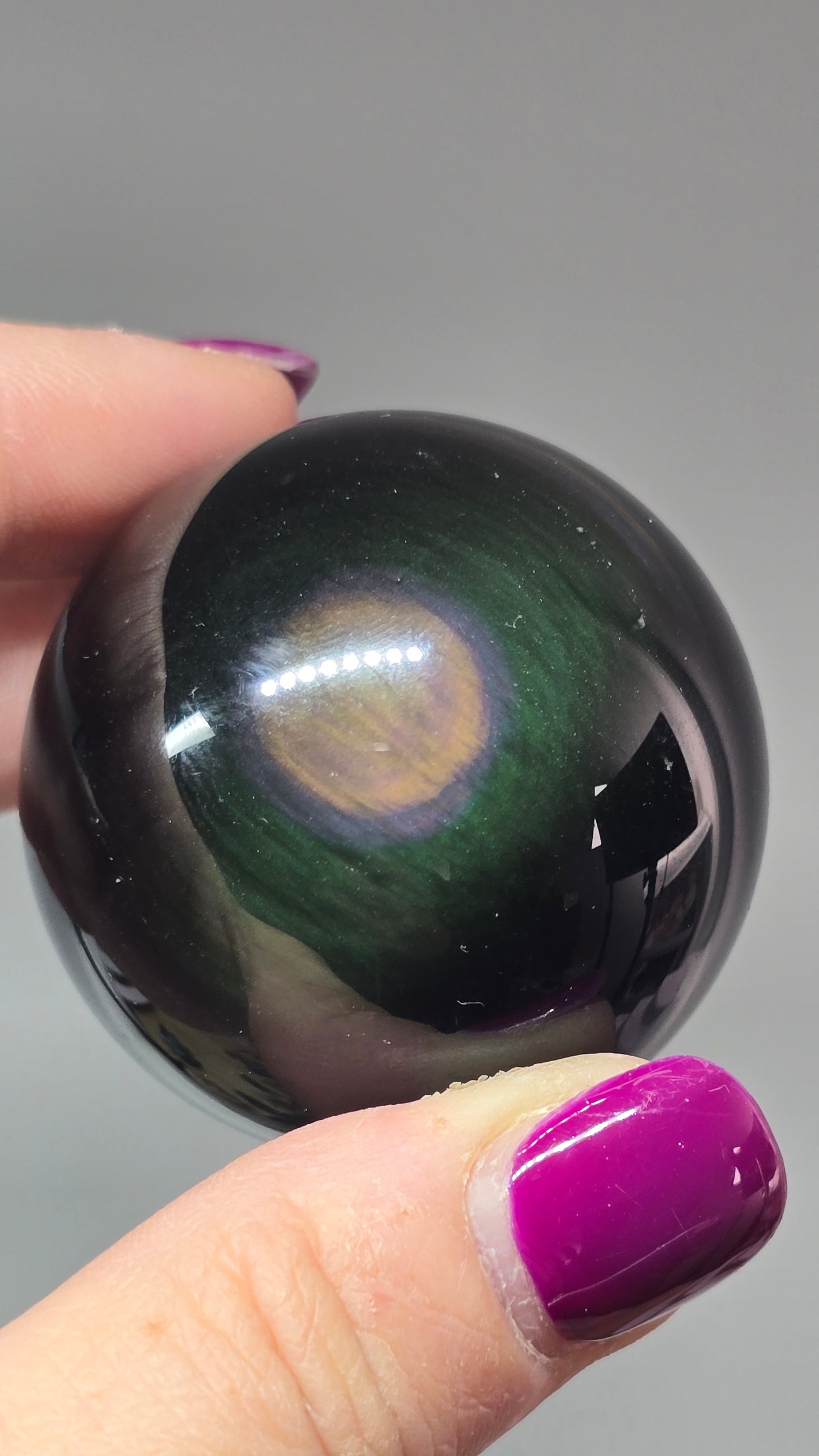 Rainbow Obsidian Spheres