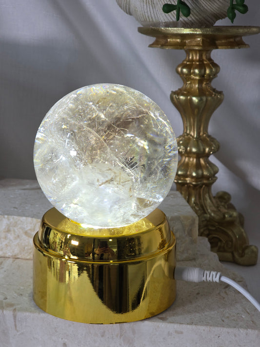 Rotating White light Sphere Stands
