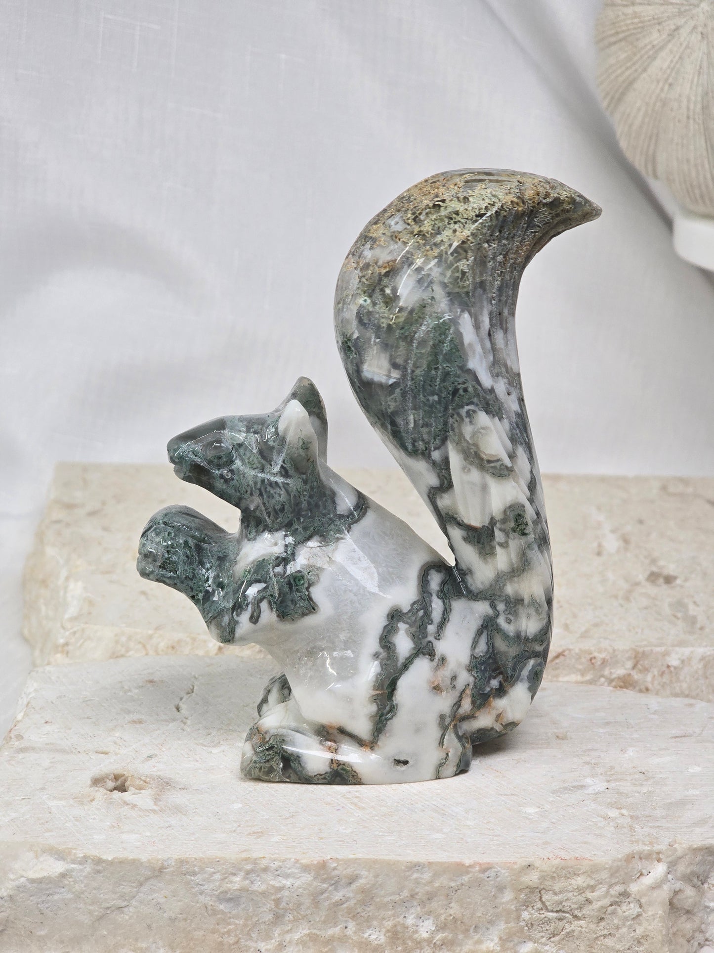 Moss Agate Squirrel