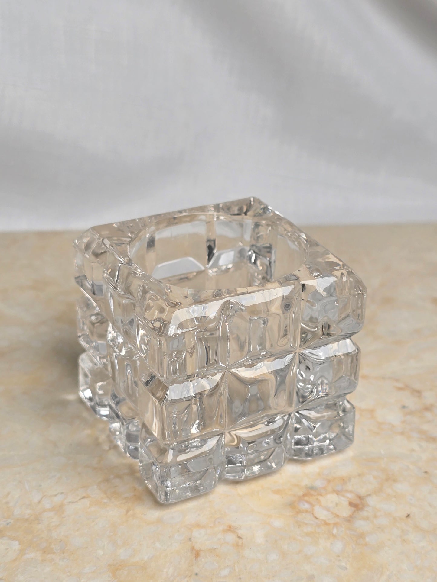Glass Cube Candle Holder/Sphere Stand