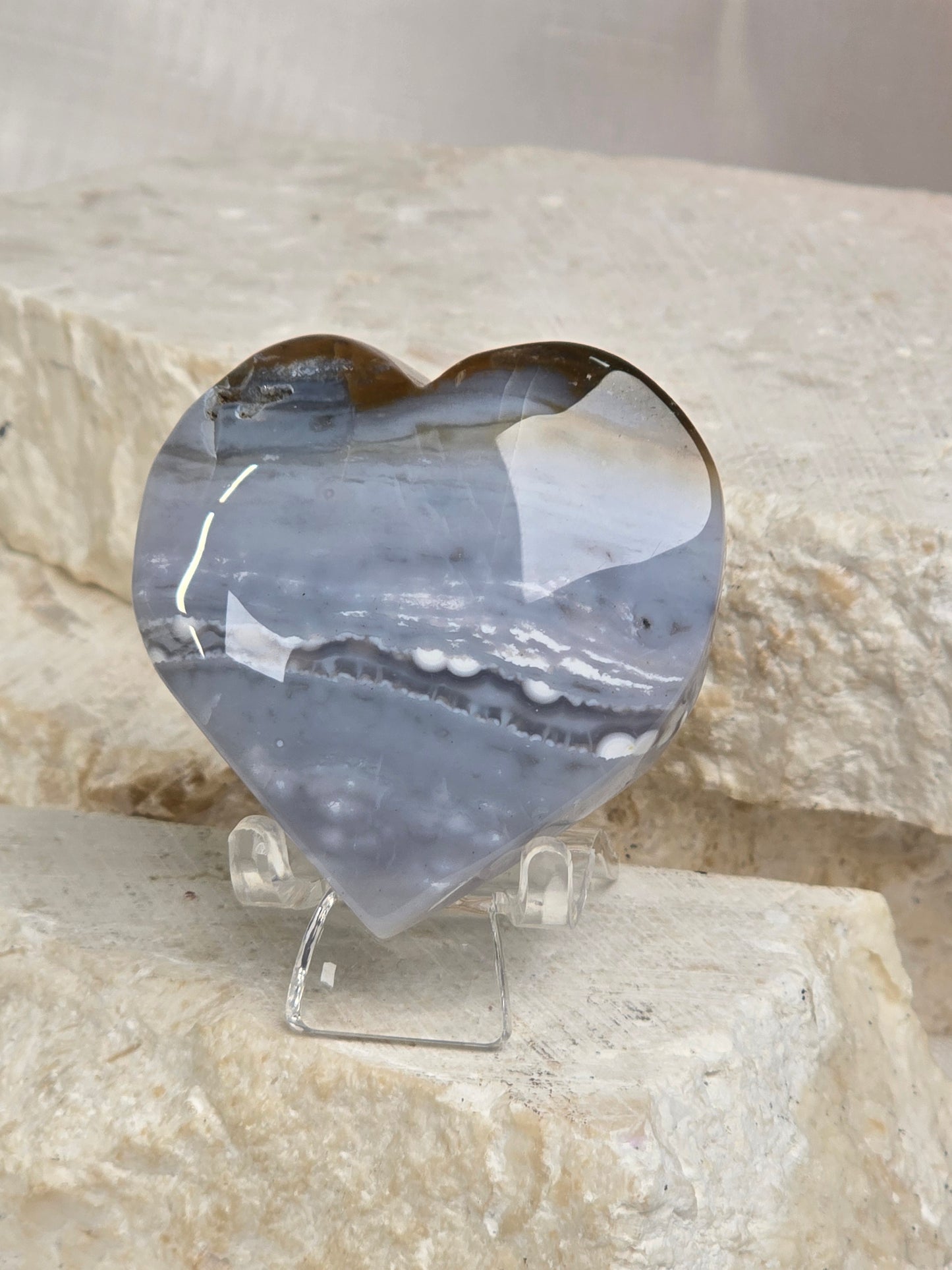 Lilac Ocean Jasper Hearts