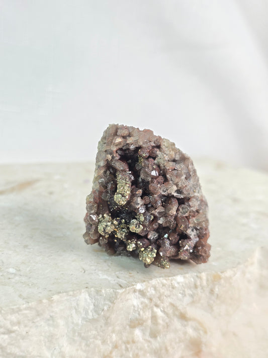 Iron/Smoky Quartz/Pyrite Cluster specimen
