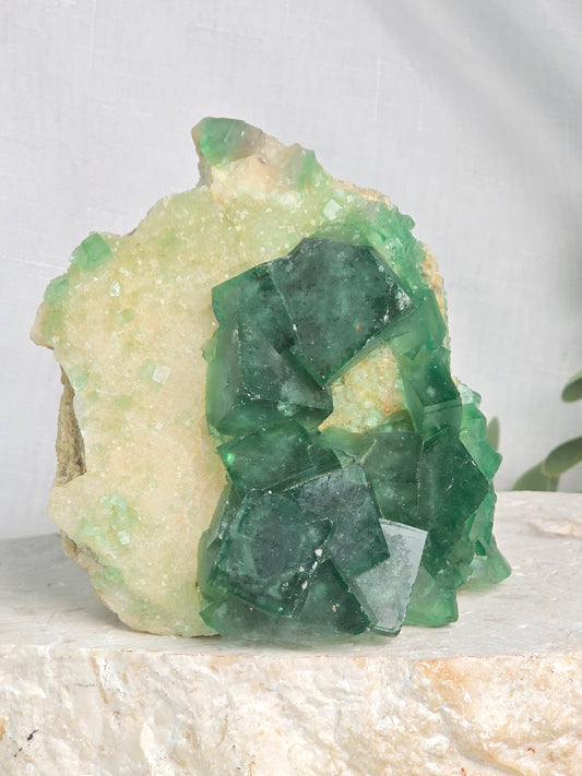 Hunan Cubic Green Fluorite Specimen