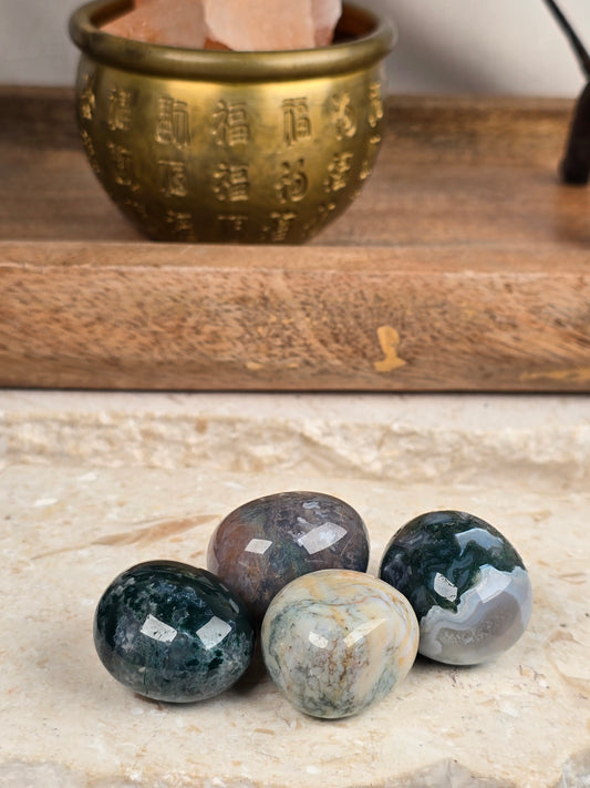 Moss Agate Tumble Stones